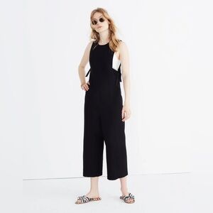 Madewell Black Side-Tie Jumpsuit